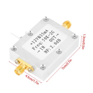 LNA Amplifier Wideband Amplifier 31dB High Gain Broad Application Durable DC - Photo 1/12