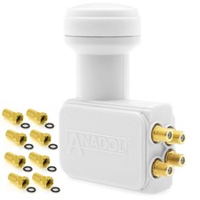 Quattro LNB Anadol 4K Gold Line für Multischalter 3D FULL HD 0.1dB LMB SAT LNC