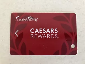 CAESARS CAESAR'S TOTAL REWARDS SEVEN STARS SPIELER SLOT CLUB KARTE LEER NO NAME - Bild 1 von 1