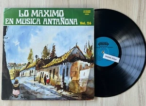 VARIOUS - Maximo Musica Antañona Vol. 26 (1988) Colombia  LP Latin tango vals - Picture 1 of 4