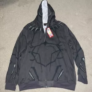 Black Panther Tchalla Cosplay Hoodie Sweatshirt Size 2X New With Tags! - Picture 1 of 2