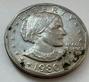 1980 S Susan B. Anthony FG (both sides) Oxidized Wide Rim Near Date - Picture 1 of 10