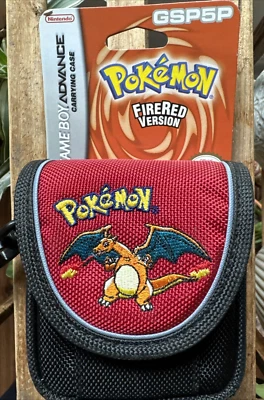Pokemon Fire Red Gameboy Advance carrying case GSP5P Charizard NEW 2004 Vintage - Image 1 of 4