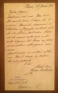 Cartolina autografa di Cosimo Bertacchi - Picture 1 of 1