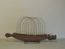 Antique Indonesian Carved Wood Dragon Ship