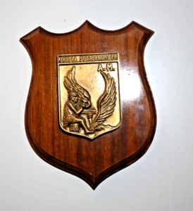Wappen Luftwaffe Unteroffiziersschule groß Holz Messing - Bild 1 von 6