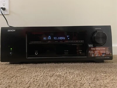 Denon 5.1 Channel AV Receiver with 3D Video Pass-through AVR-E200 - Image 1 of 4