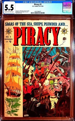 Piracy #1 (1954) - CGC 5.5 - EC Comics, Wally Wood Cover - Image 1 of 4