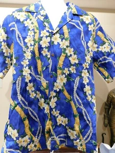Pacific Legend Classic Men's Floral Lei Hawaiian Shirt L - Picture 1 of 4