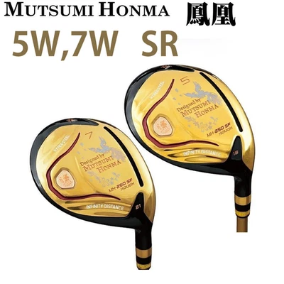 MUTSUMI HONMA MH250SF Fairway Wood 2pcs Set 5W 7W RH SR Flex Golf Japan NEW - Image 1 of 4