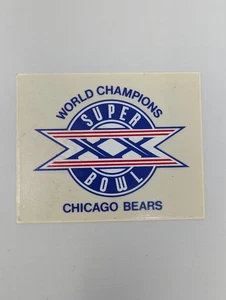 Pegatina/calcomanía Chicago Bears Super Bowl Champions XX - NFL - fútbol americano - Imagen 1 de 4