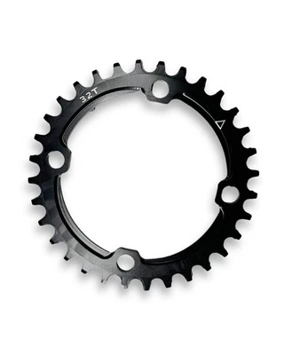 Plato ancho estrecho 32T 104 BCD redondo bicicleta MTB negro 1x 9/10/11 velocidades Foto 1 de 4