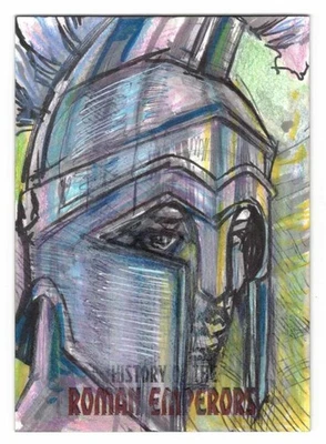History Of The Roman Emperors Series 2. Marck Labas Sketch Card. RRParks 2023 - Image 1 of 2