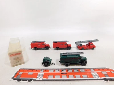 4x wiking H0 1:87 Modello Opel Pompieri Fw 863/1 ecc Sg / Mint + 1x Box #DX406-0 - Immagine 1 di 4