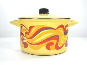 Olla vintage de acero esmaltado de 7 qt JC Penney Cook N Shop de los años 70 hecha en Holanda - Imagen 1 de 13