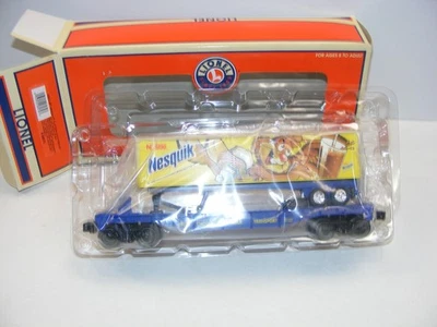 2003 Lionel Nestle Nesquik Flat Car with Trailer NOS 6-26070 - Image 1 of 4
