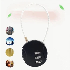 Combination Lock 3 Digit Padlock Anti Theft Code Lock Zinc Alloy For Travel L FY - Bild 1 von 20