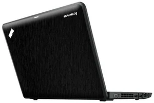 BLACK BRUSHED TEXTURED Vinyl Lid Skin Cover fits Lenovo Thinkpad X131e Laptop - Picture 1 of 1