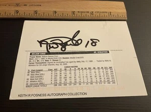 Signed Cards 2005 Debut  Brewers Nelson Cruz - Picture 1 of 2