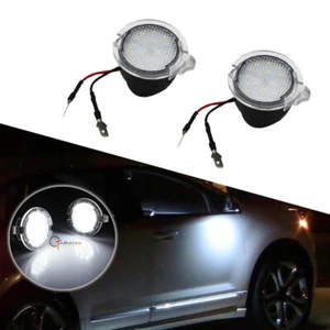 White LED Under Side Mirror Puddle Lights For 2007-2020 Toyota Tundra Sequoia - Picture 1 of 6