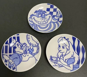 Alice in Wonderland Plate 3pcs 8cm 3inch Beans Mini Disney Japan  - Picture 1 of 12
