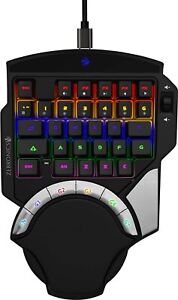 Atom one-Handed RGB Gaming Mechanical Keyboard, 37 Keys with 5 Macro Keys, Wrist