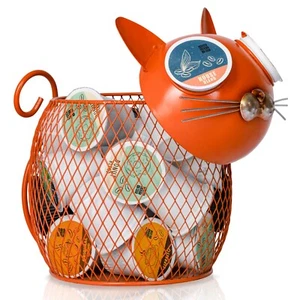 Made Easy Kit Coffee Pod Organizer, Coffee Bar Functional Décor, Orange Cat - Picture 1 of 6
