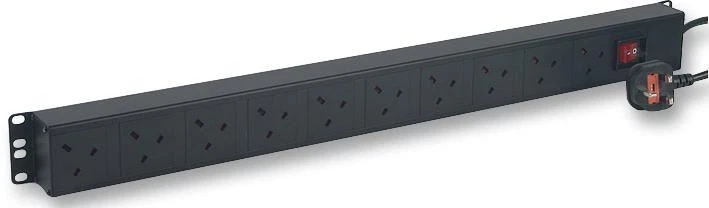 POWERDATA TECHNOLOGIES - 10-Way Vertical 19" Cabinet UK PDU - Image 1 of 1