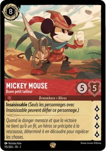 Disney Lorcana Kapitel 1 Mickey Mouse - Brave Small Schneider 115/204 Legendär - Bild 1 von 1