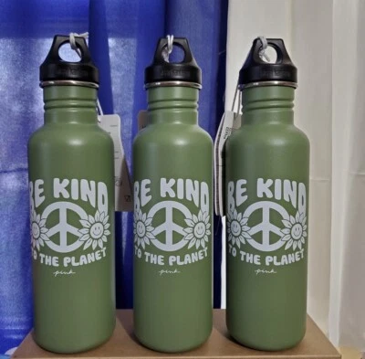 VICTORIAS SECRET KANTEEN 1 New Victoria’s Secret Pink Klean Kanteen Be Kind To The Planet 27oz Tumbler