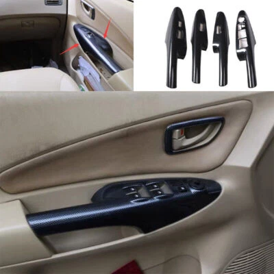 For Hyundai Tucson 2006-2009 Carbon Fiber ABS Glass Window Lifting Decoration - Image 1 of 4