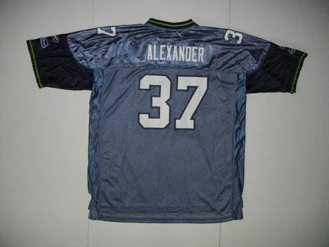 Vtg 00s SEATTLE SEAHAWKS Football #37 SHAWN ALEXANDER NFL JERSEY Shirt Men's XXL Cover