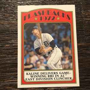 2021 Al Kaline Topps Heritage Flashbacks 1972 #BFB-AK Insert Card