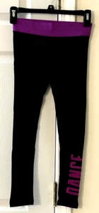 Girls Black Leggings by JUSTICE Size 8 - Picture 1 of 5