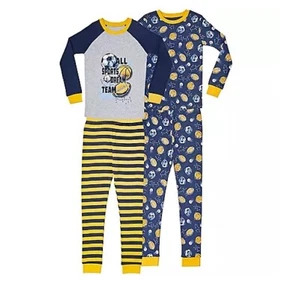 Member's Mark Toddler Boys 4-Piece Favorite Sports Pajamas Size 3T - Picture 1 of 4