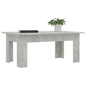 Mesa de centro gris hormigón mesa central rectangular sala de estar muebles grandes Reino Unido - Imagen 1 de 6