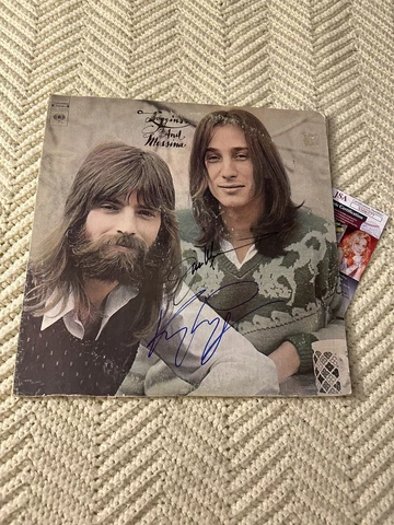 Kenny Loggins Jim Messina SIGNED ALBUM COVER JSA Authentication COA Record Cover