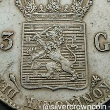 SCC Netherlands 3 Gulden 1832/21 Torch. KM#49. Silver Crown Daalder Ducaton coin