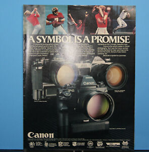 1982 Print Sales AD Art Advertisement CANON SLR 35mm Film Cameras 10 x 13 Orig