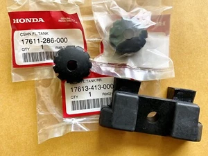 HONDA CB400T CM250C CX500 CX500D RUBBER FUEL TANK SET NEW GENUINE - Picture 1 of 8