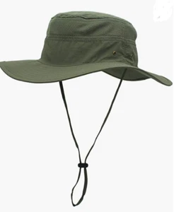 NEW Home Prefer Men's Sun Hat UPF 50+ Wide Brim Bucket Hat Windproof Fishing Hat - Picture 1 of 1