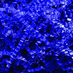 10 Lb. Royal Blue Crinkle Paper Packing, Shipping, and Moving Box Filler Shredde - Picture 1 of 1