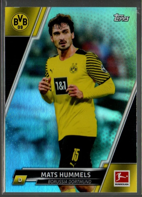 2021-22 Topps Bundesliga Aqua Foil #60 Mats Hummels /199  - Image 1 of 1