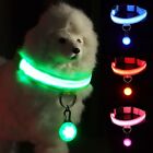 Nylon Haustierhalsband mit leuchtendem Anhänger Leuchtet LED Hundehalsband