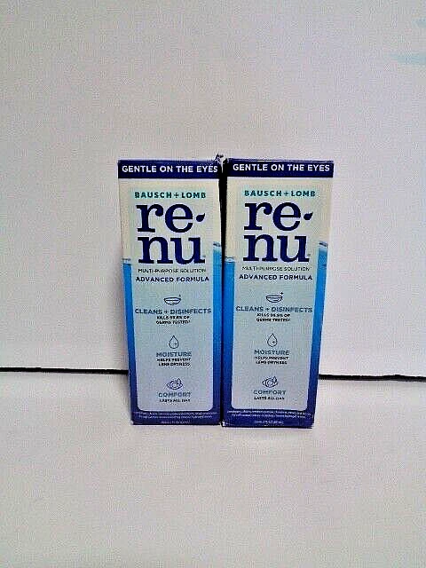 2PK Bausch & Lomb Re-nu Fórmula Avanzada Solución Multiusos 2oz ea Exp 8/26 Foto 1 de 1