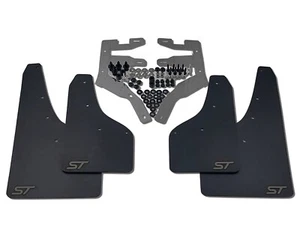 rallyflapZ | Mud Flaps to fit Ford Fiesta Mk8 | Mk8.5 ST Black 4mm PVC*G ST-AN - Picture 1 of 5