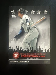 2009 Topps Evan Longoria Ticket to ToppsTown #TTT5 Tampa Bay Rays - Picture 1 of 2