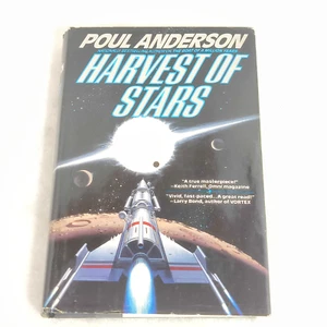 poul anderson harvest of stars science hardcover science fiction book - Picture 1 of 7