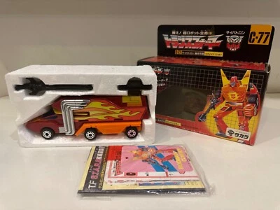(NOT REISSUE) G1 Hasbro Takara Transformers Rodimus Prime C-77 Japan Set MIB - Image 1 of 4