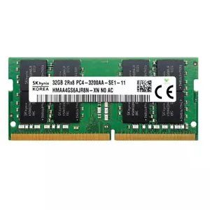 New Hynix 32GB DDR4 3200MHz PC4-25600 2RX8 SODIMM Memory Ram HMAA4GS6AJR8N - Picture 1 of 5